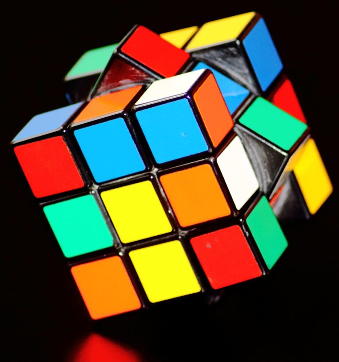 Rubik's cube rotating