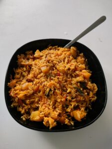Potato fried rice